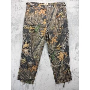 Mossy Oak Mens Break-Up Camo Cargo Pants XL (42x34) Adjust Waist Hunting Outdoor
